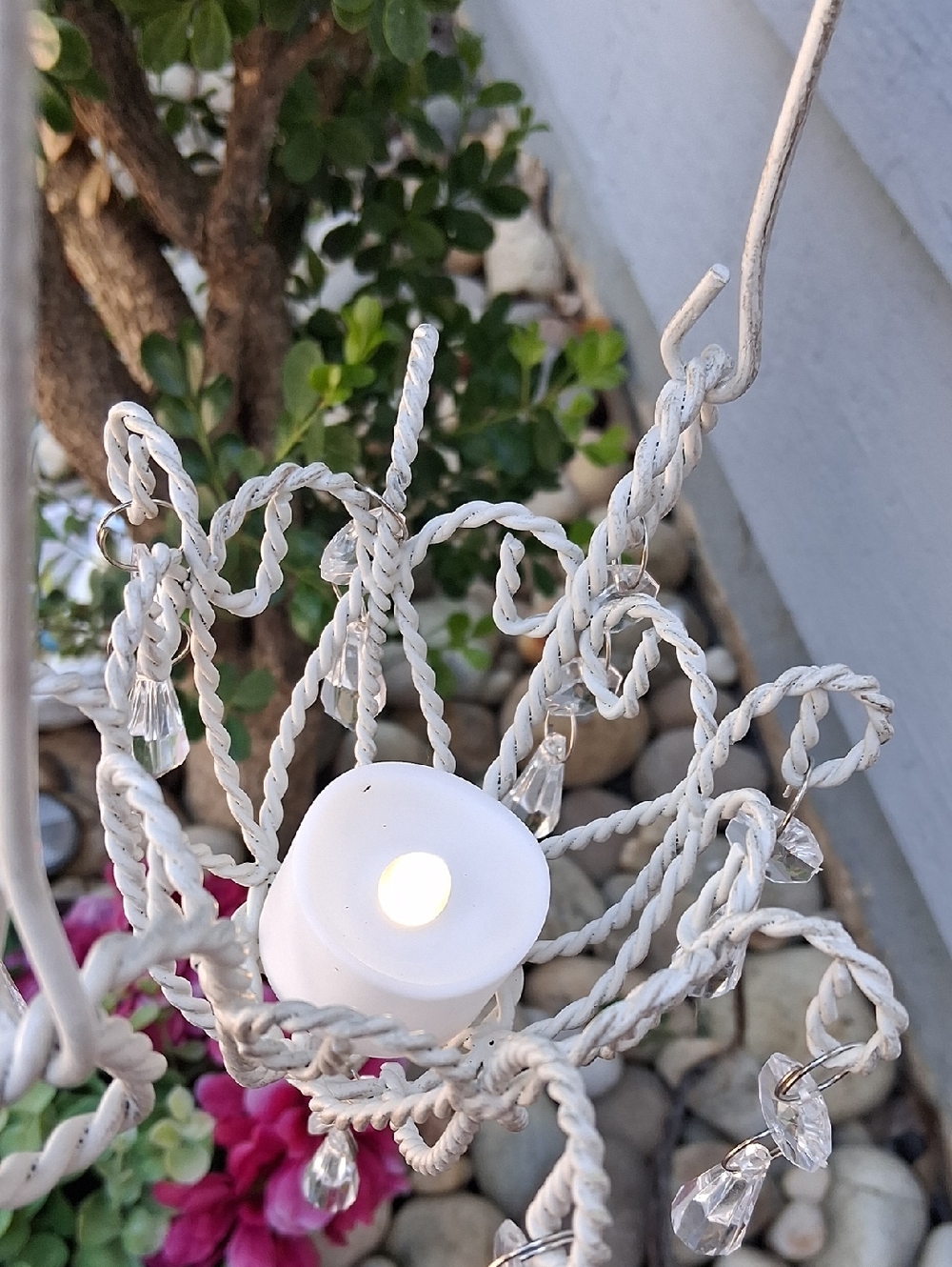Mini Chandelier with Crystal Drops - Picture 4 of 8